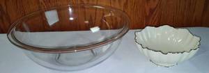 lot 308 image: Lennox and Pyrex Bowl.