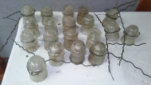 lot 205 image: Vintage Glass insulators (19).