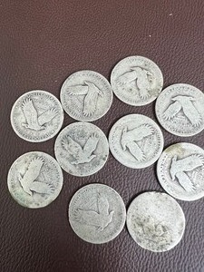 10 STANDING LIBERTY QUARTERS