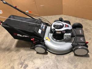 Murray 22 in. 140 cc Briggs & Stratton Walk Behind Gas Self-Propelled Lawn Mower with Front Wheel Drive and Bagger  Customer Returns See Pictures
