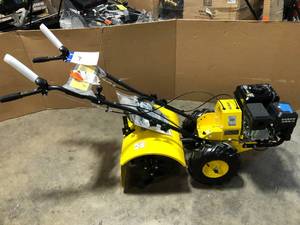 Champion Power Equipment 19 in. 212cc 4-Stroke Gas Garden Counter Rotating Rear Tine Tiller with Self-Propelled Agricultural Tires   Customer Returns See Pictures