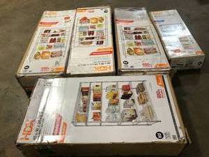 Lot of Mixed Utility Shelving Various Models and Sizes and Conditions Customer Returns See Pictures