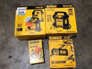 Lot of Assorted Dewalt Portable Power Stations Various Models and Conditions Customer Returns See Pictures