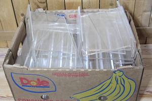 Box of Displays and dividers - retail to restaurant