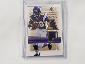 lot 18 image: Adrian Peterson Rare 3 Color Rookie Patch #RT-AP