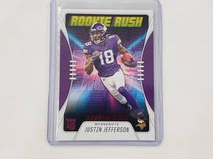 lot 35 image: Justin Jefferson Rookie Rush Panini Rookies & Stars No. RR-17