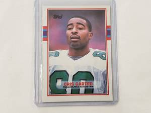 lot 36 image: Cris Carter 1989 Topps #121