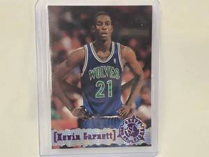 lot 56 image: Kevin Garnett Topps Draft Picks #343