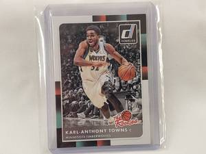 lot 57 image: Karl-Anthony Towns Donruss The Rookies No. 21