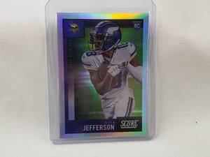 lot 71 image: Justin Jefferson Rookie Refractor Score No. 449