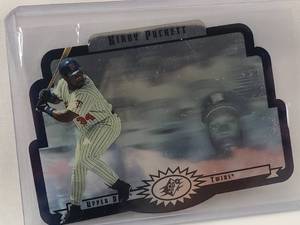 lot 83 image: Kirby Puckett Die Cut Hologram Upper Deck #36