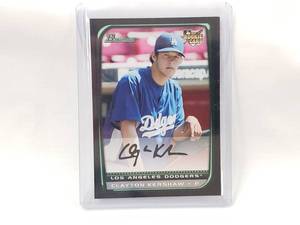 lot 87 image: Clayton Kershaw Bowman Rookie Card #BDP26