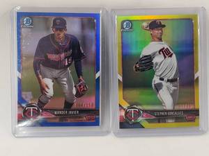lot 91 image: Lot of 2 Stephen Gonsalves Bowman BCP90 Numbered 5775, Wander Javier Bowman BCP134 Numbered 64150