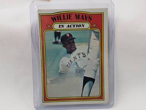 lot 96 image: Willie Mays In Action Topps #50