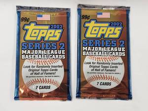lot 125 image: Lot of 2 Unopened 2002 Topps Series 2 Major League Baseball Cards
