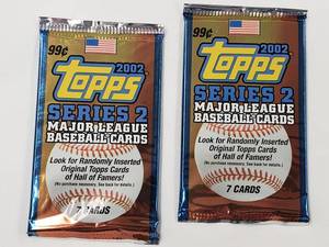 lot 126 image: Lot of 2 Unopened 2002 Topps Series 2 Major League Baseball Cards