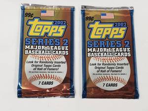 lot 127 image: Lot of 2 Unopened 2002 Topps Series 2 Major League Baseball Cards