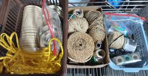 Lot Of Masking Tape, Twine, Rope & Cable Ties