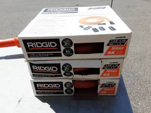 3-Boxes Of Ridged Brand (New) Drain Hose With Locking Kit 10 Each