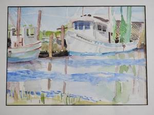 lot 74 image: Key West Watercolor Signed Original