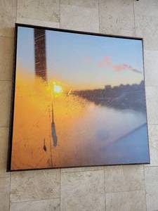 lot 101 image: Backlite Mist Photography Print on Framed Canvas