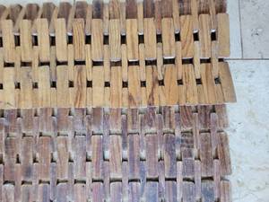lot 30 image: Wood Block Rug 9x6
