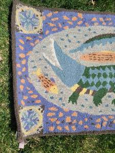 lot 276 image: Wool Crocodile Entry Rug