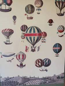lot H image: Piero Fornasetti Designer of Dreams Hot Air Balloon Poster