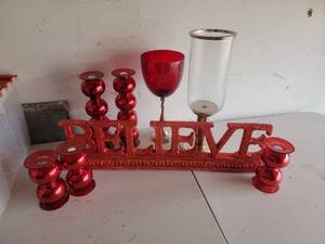 lot 202 image: Candleholders Holiday Group