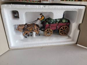 lot 200 image: Department 56 Village Collection  Naval Acadamy, Knottinghill Church, Freds Flat, Old Curiosity Shop, Squash Cart