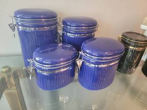 lot 240 image: Kitchen Canister Group