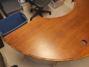 lot 56 image: Half Moon Executive Desk