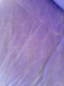 lot 33D image: Mark Suess Purple Leather Armless Chair