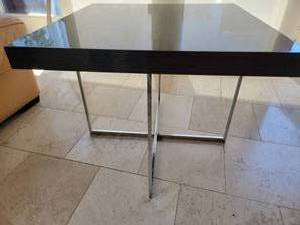 lot 4 image: Scandinavian Designs Modiana Side Table, B  Grey Koto Veneer with Chrome Base
