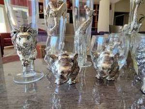 lot 24 image: Arthur Court African Safari Series Glassware Service