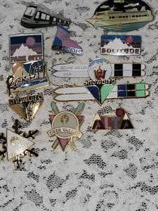 lot 323 image: Vintage Ski Resort Pin Collection  Park City  Deer Valley  Alta  Snowbird