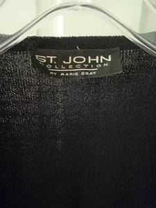 lot 173A image: St. John Black Crepe Shawl