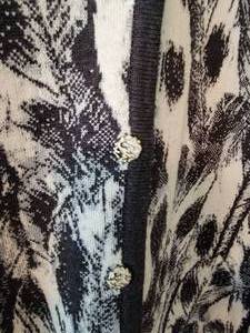 lot 173B image: St. John Feather Print Cardigan and Pant  size L