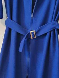 lot 167 image: St. John Pepper Blue 3 Piece Pants Suit  size XL