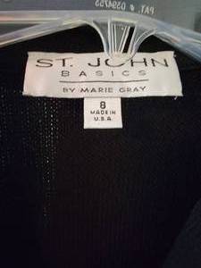 lot 178 image: St. John Basics Black Jacket  size 8