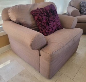 lot 192B image: Ultra-Comfortable Luxury Armchair B - Beige
