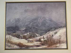 lot 128 image: SIGNED Mystical Fine Art Print by Elliott Eaton - Snowcloud Pass