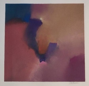 lot 129 image: SIGNED Enchanting Abstract Impressionist Fine Art Print by Emerson - Lavender Skies