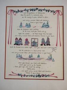 lot 136 image: Adorable Winter Poem Fine Art Wall Dcor