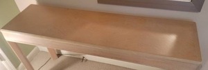 lot 12 image: Brilliant Contemporary Blonde Console Table - Transitions by Drexel