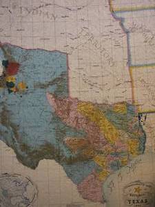 lot 214 image: Framed Commemorative Map - The Republic of Texas - 1845