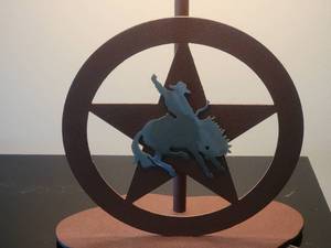 lot 92A image: Lone Star Texas Cowboy Table Lamp A