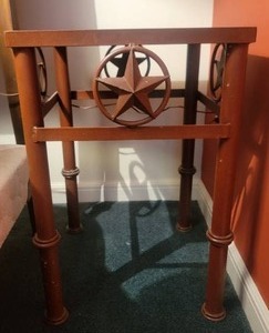 lot 91B image: Lone Star Texas Mission Stone Tile Accent Table B