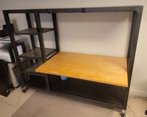 lot 195A image: Room and Board Rolling Workspace Surface  Storage Unit B