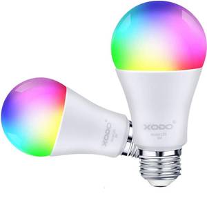 New  XODO 2-Pack 60-Watt Wi-Fi Smart Lightbulbs
